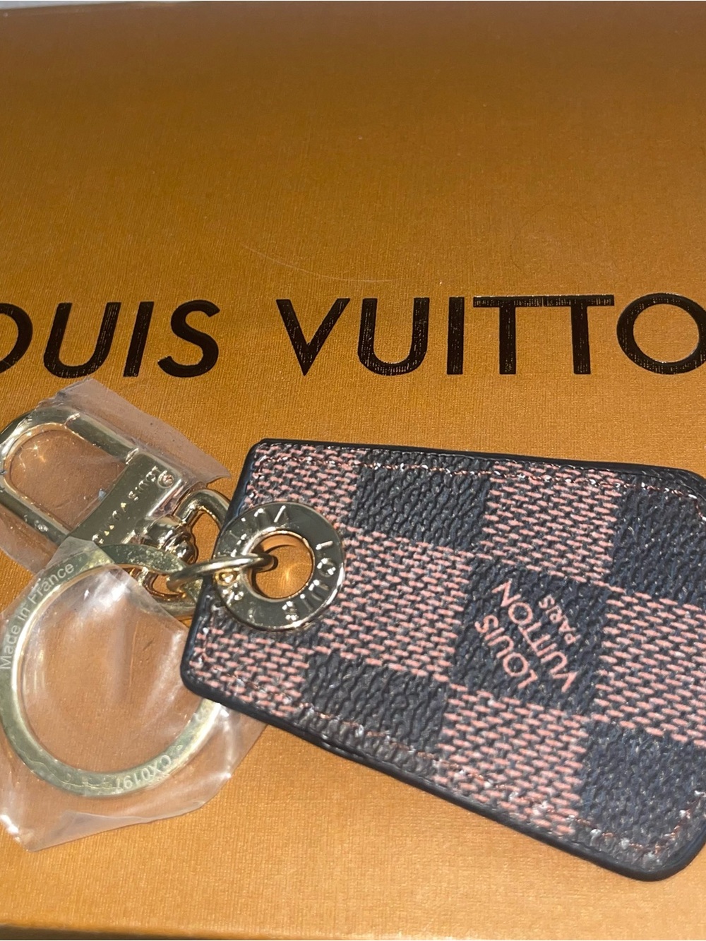 Fashion  Damier brown monogram Keychain Tag